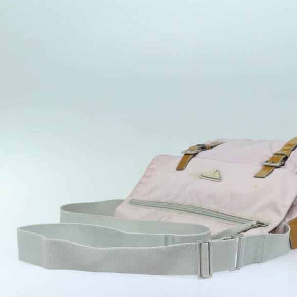 PRADA Shoulder Bag Nylon Pink Silver - Picture 7 of 16